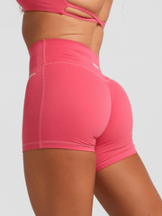 Base 4" Scrunch Shorts#colour_petal