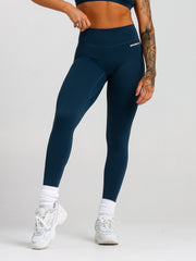 Base Essential Full Length Leggings#colour_deep-sea