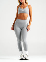 Luxe Marle Essential Leggings | Full Length#colour_light-grey