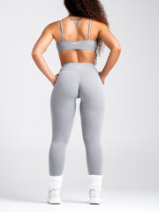 Luxe Marle Essential Leggings | Full Length#colour_light-grey