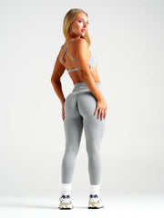 Luxe Marle Essential Leggings | Full Length#colour_light-grey