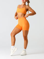 Shape Me Seamless Scrunch Shorts#colour_tangerine-tease