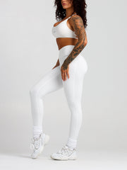 Base Scrunch Leggings | Full Length#colour_white