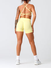 Shape Me Seamless Scrunch Shorts#colour_pina-colada