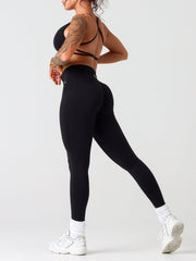 Base Scrunch Leggings | Full Length#colour_obsidian