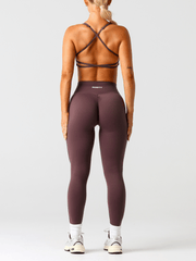 Base Scrunch Leggings | Full Length#colour_chestnut