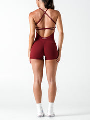 Base Backless Bodysuit#colour_cherry