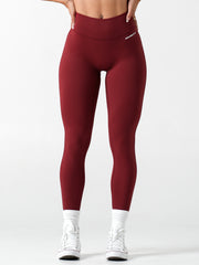 Base Scrunch Leggings | Full Length#colour_cherry