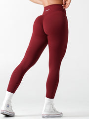 Base Scrunch Leggings | Full Length#colour_cherry