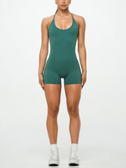 Base Backless Bodysuit#colour_deep-jade