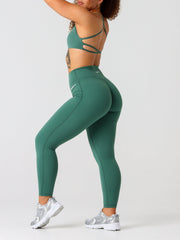 Base Scrunch Leggings | Full Length#colour_deep-jade