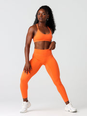 Base Essential Full Length Leggings#colour_citrus