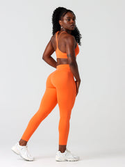 Base Essential Full Length Leggings#colour_citrus