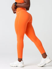 Base Essential Full Length Leggings#colour_citrus